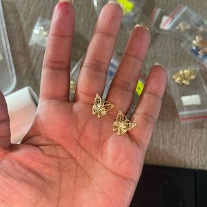 18k Saudi gold earrings
